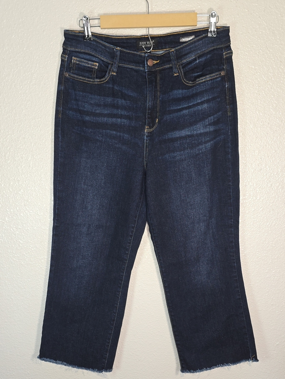 Judy Blue Dark Wash High-Rise Cropped Jeans - Women's Dark Blue